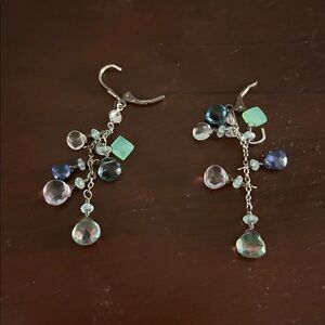 Jes Maharray style Sundance drop gem earrings